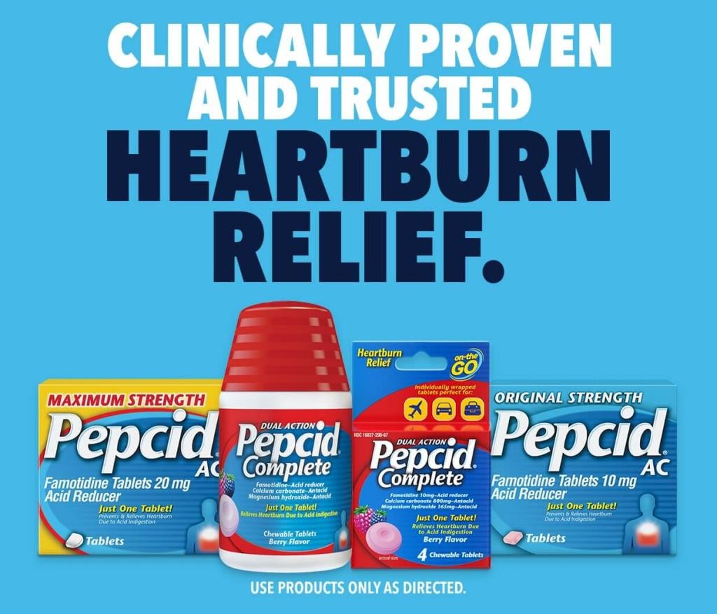 Pepcid Complete® On The Go Heartburn Relief Chewable Tablets Pepcid®